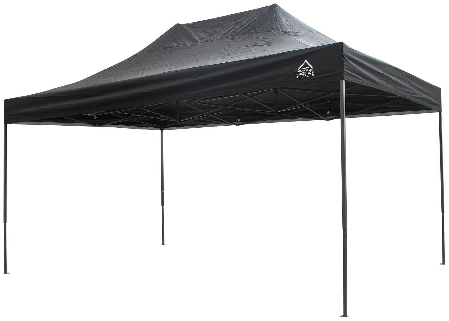All Seasons 3m x 4.5m Pop Up Garden Gazebo - Black