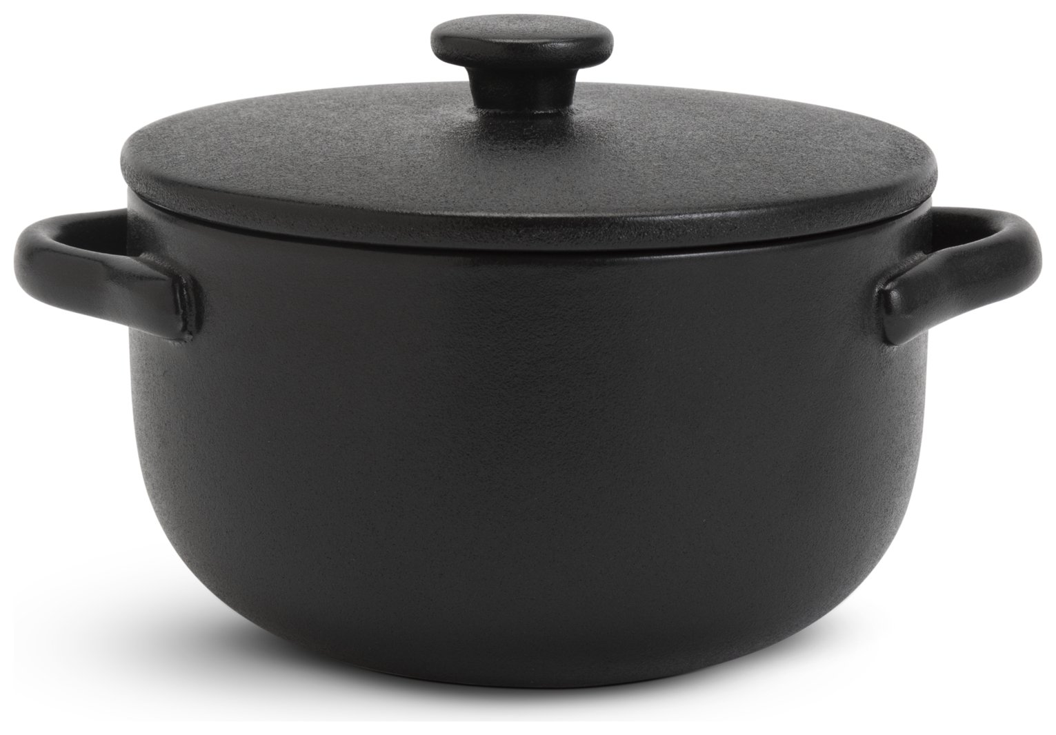 Habitat 2 Piece Stoneware Mini Casserole Dish - Black