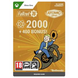 Fallout 76: 2000 (+400 Bonus!) Atoms - Xbox One