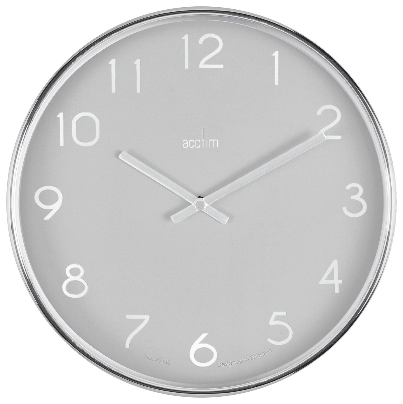 Acctim Elma Analogue Wall Clock - Grey