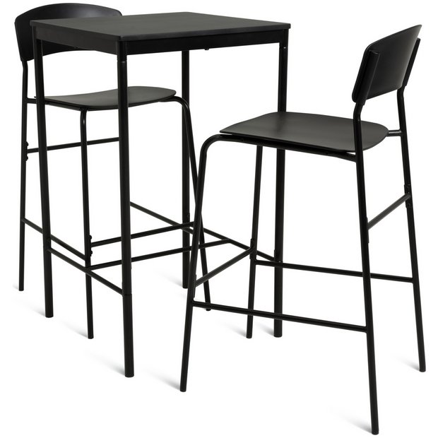 Black pub deals dining set