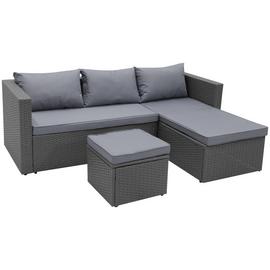Habitat Mini Corner Sofa Set with Storage - Grey