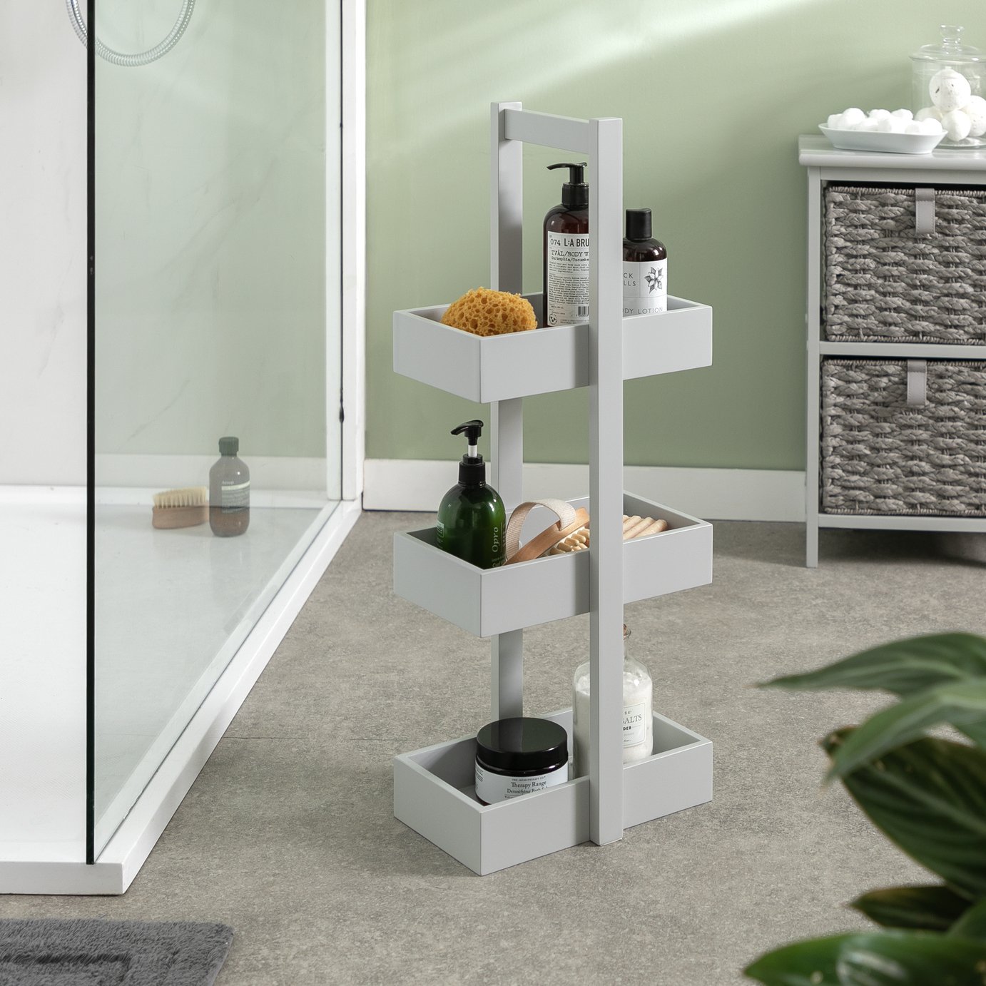 Argos Home 3 Tier Caddy - Grey