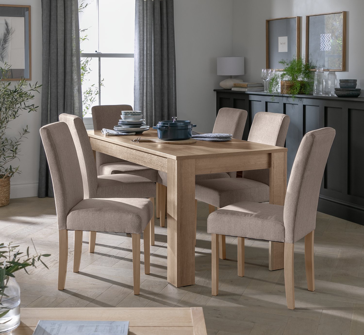 Argos Home Miami Extending Dining Table & 6 Chairs