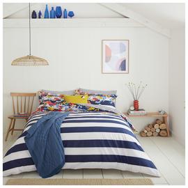 Joules Cotton Percale St Ives Floral Navy Bedding Set