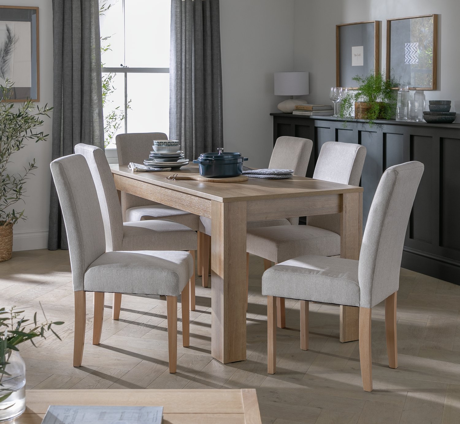 Argos Home Miami Extending Dining Table & 6 Chairs