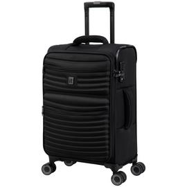 IT SS Luggage Set 8 Wheel Cabin Suitcase - Black