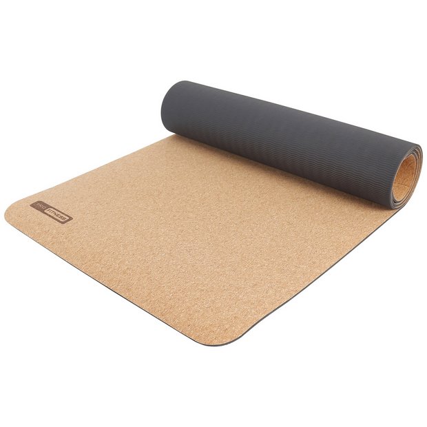 Buy Pro Fitness 5mm Thickness Cork Yoga Mat with Carry Strap, Exercise and yoga  mats