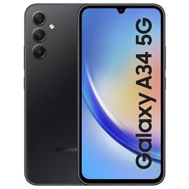 SIM Free Samsung Galaxy A34 5G 256GB Mobile Phone - Black