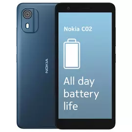SIM Free Nokia C02 32GB Mobile Phone - Cyan