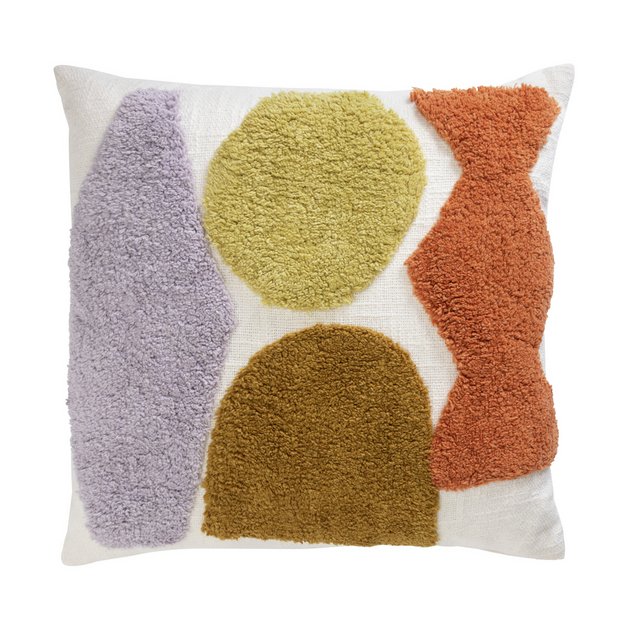 Buy Habitat Geo Technique Cushion Multicoloured 43x43cm