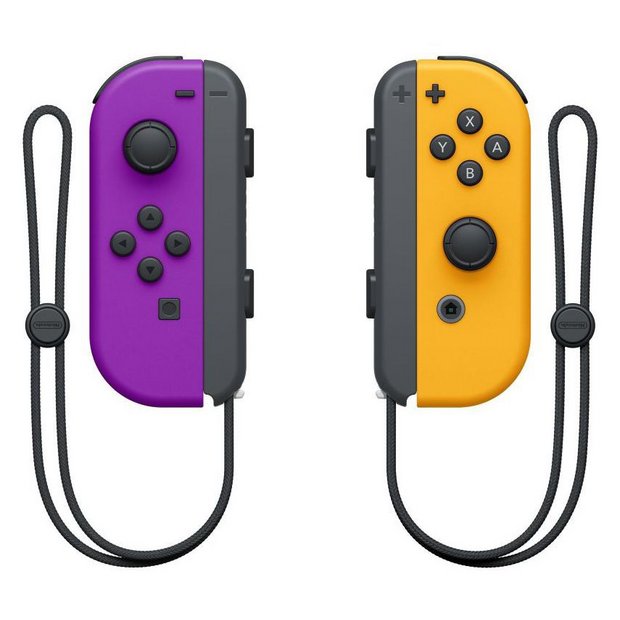 Buy Nintendo Switch Joy-Con Controller Pair - Purple & Orange | Nintendo Switch controllers | Argos