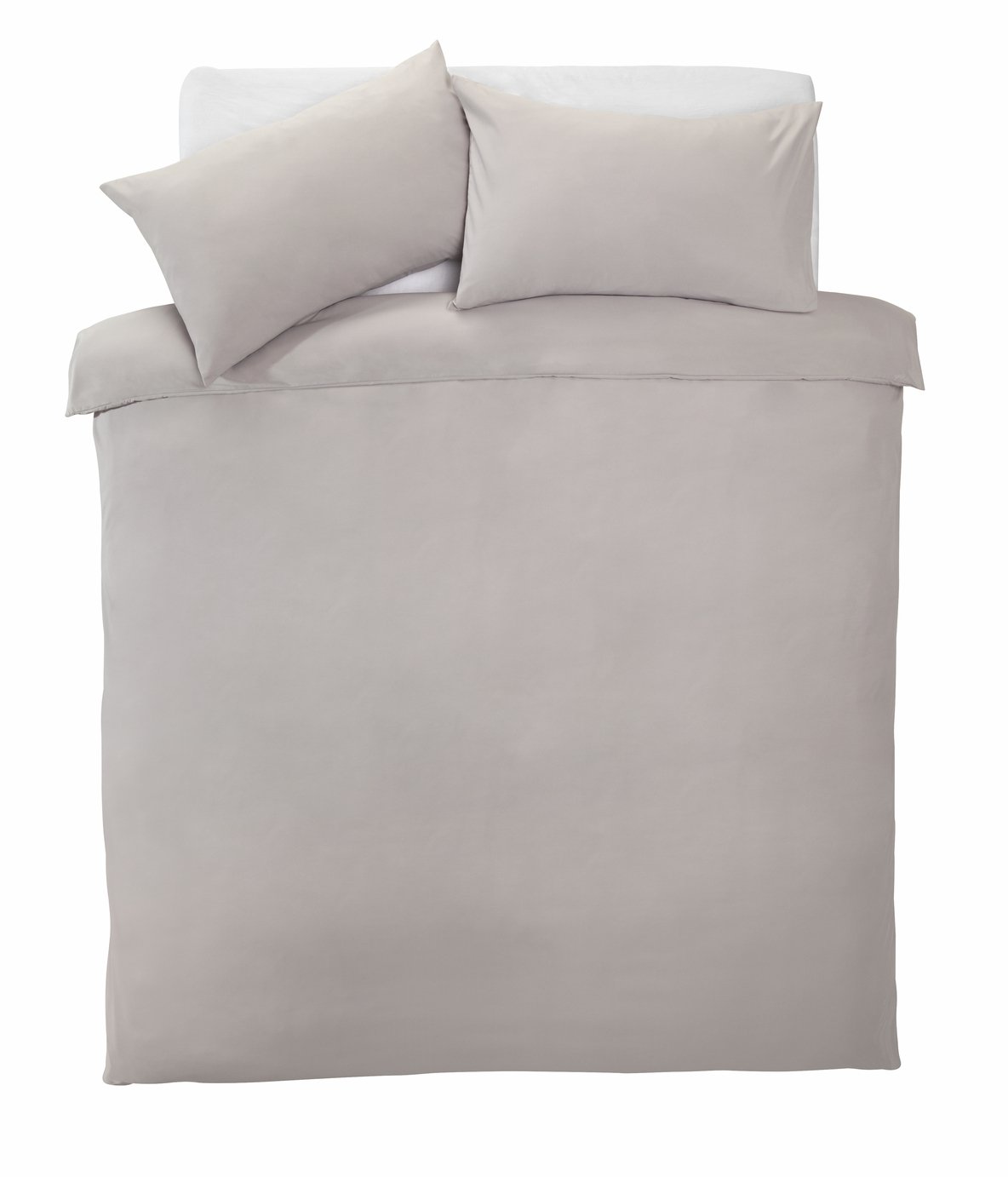 Silentnight Supersoft Plain Dove Grey Bedding Set - Kingsize