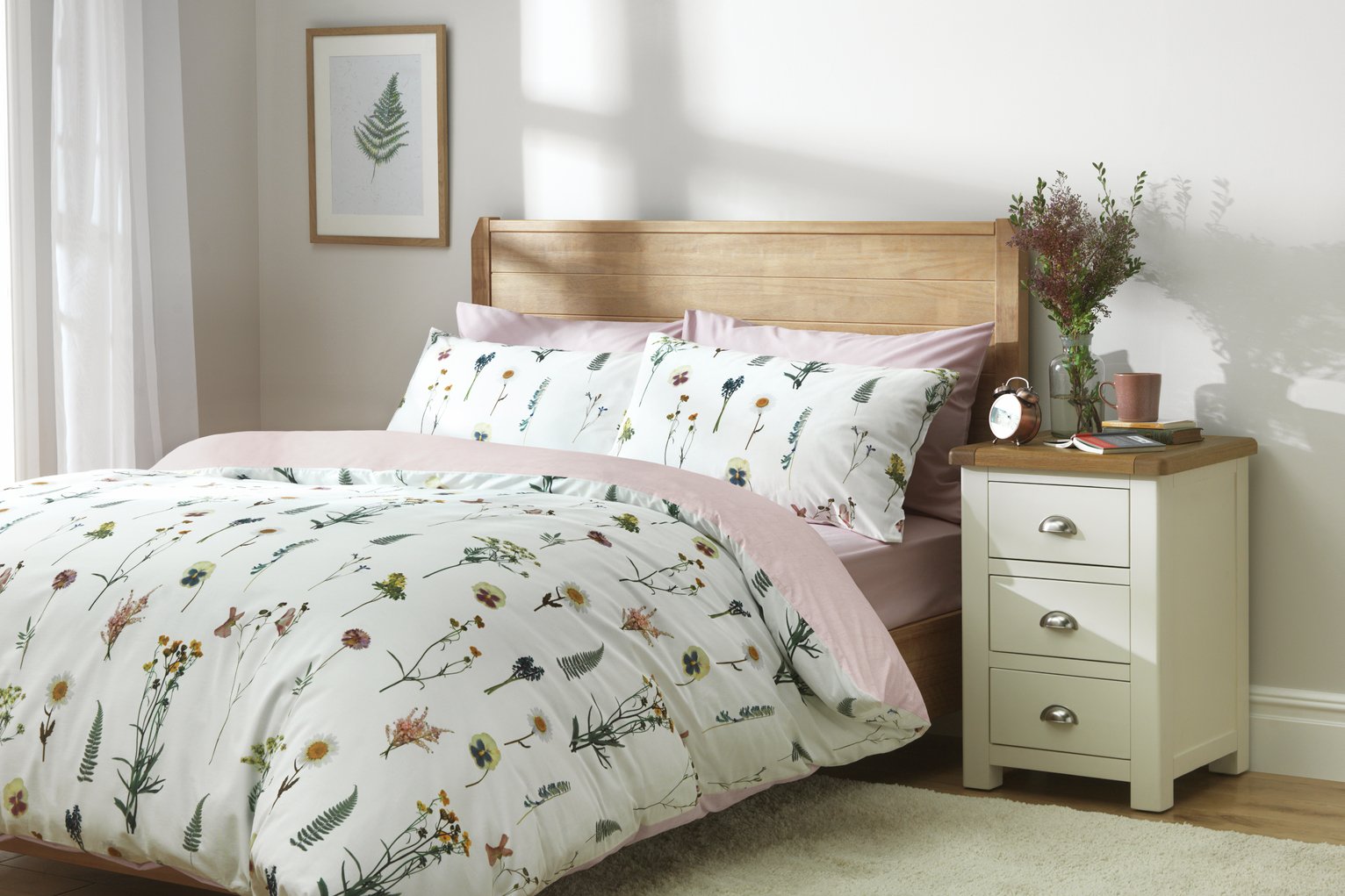 Argos Home Dried Flowers Print single