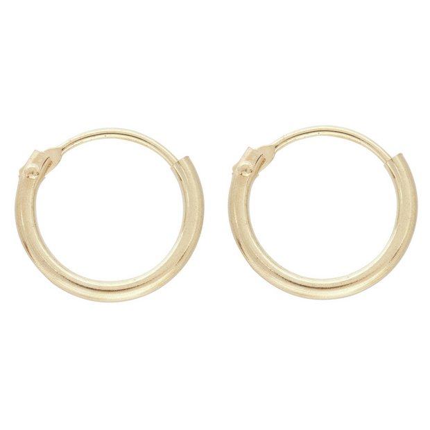 Buy 9ct Gold Hinged Hoop Earrings at Argos.co.uk - Your Online Shop for ...