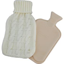 Hot Water Bottle with Chunky Knit Cover