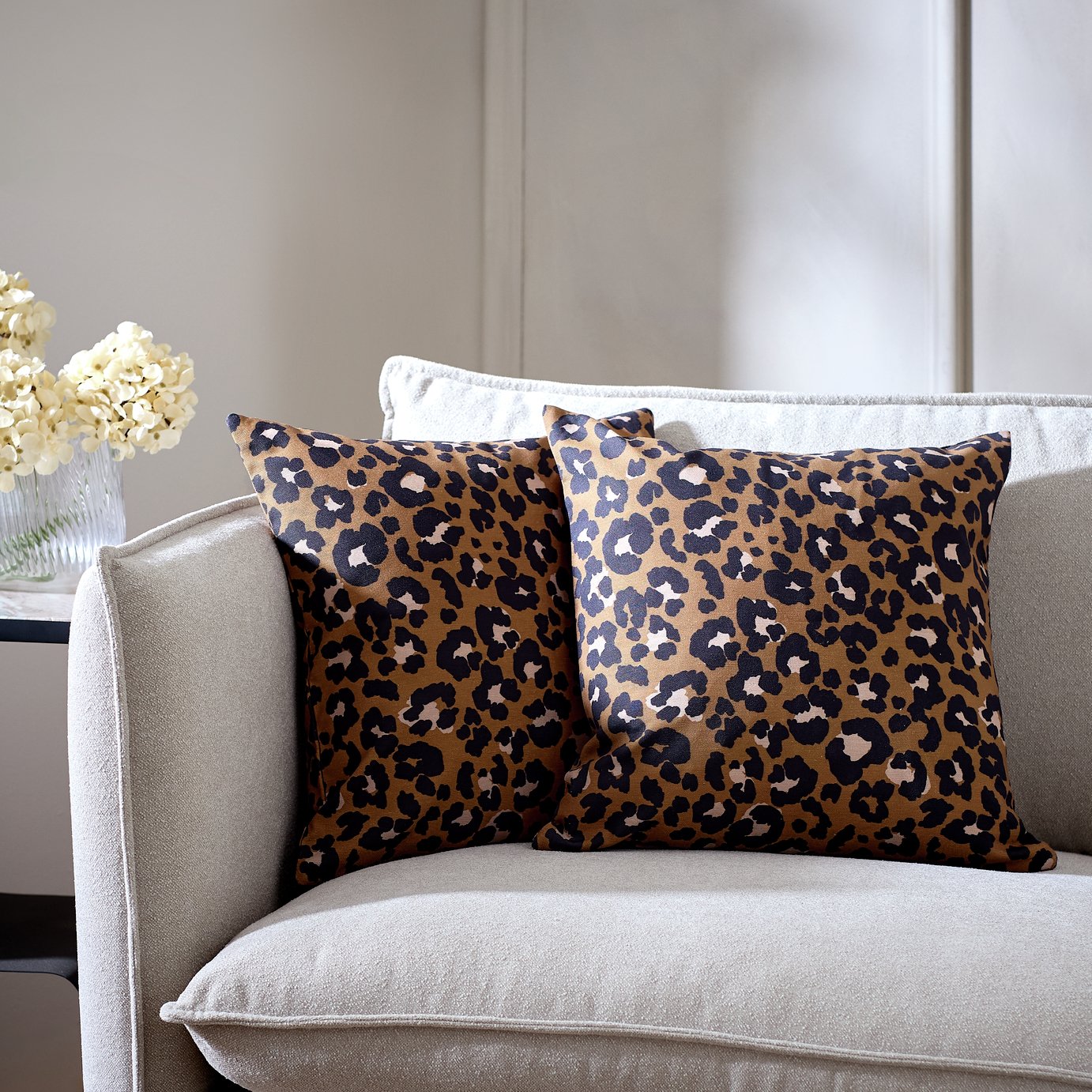 Argos Home Leopard Print Cushion Cover - 2 Pack - 43x43cm