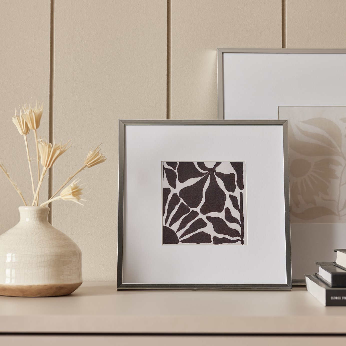 Habitat Silver Metal Picture Frame - 4x4"