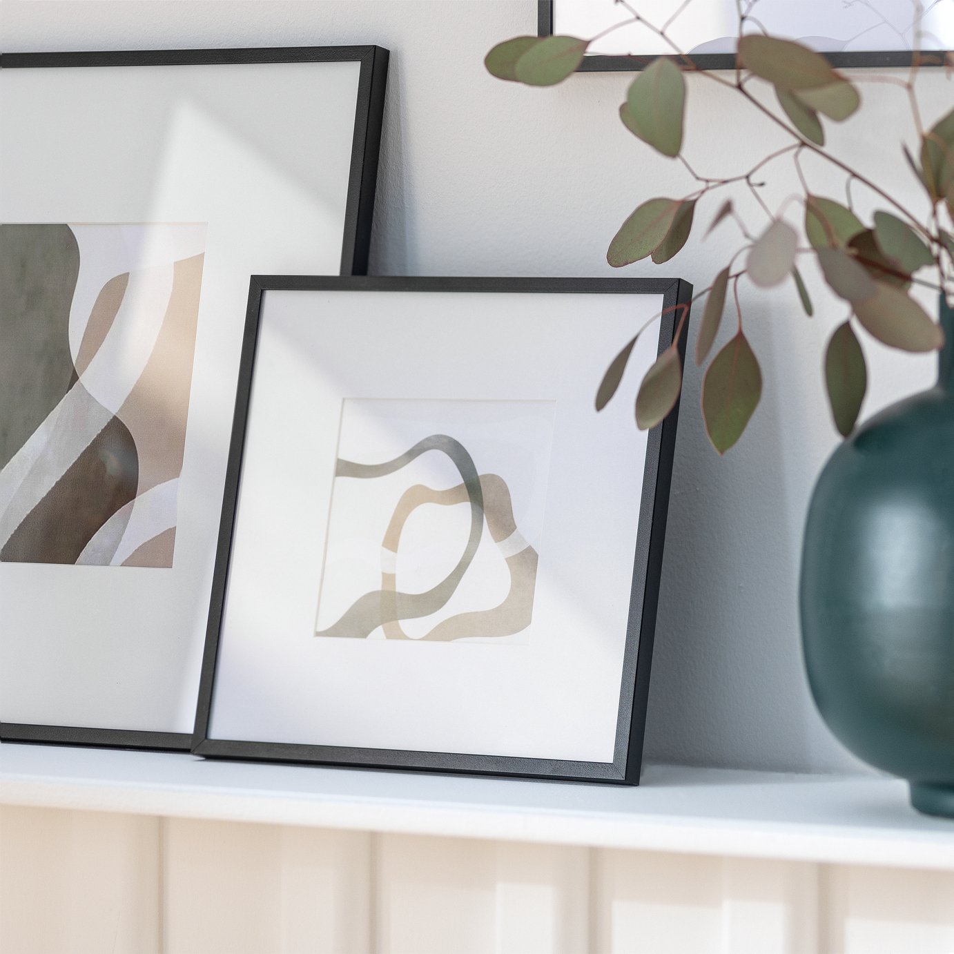 Habitat Black Metal Picture Frame - 4x4"