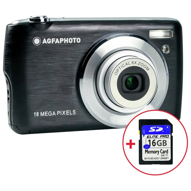 Buy AGFAPHOTO DC8200 18MP 8x Zoom Compact Digital Camera - Black