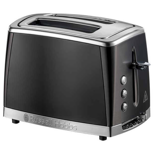 Buy Russell Hobbs Luna Slice Matte Black Toaster 26150