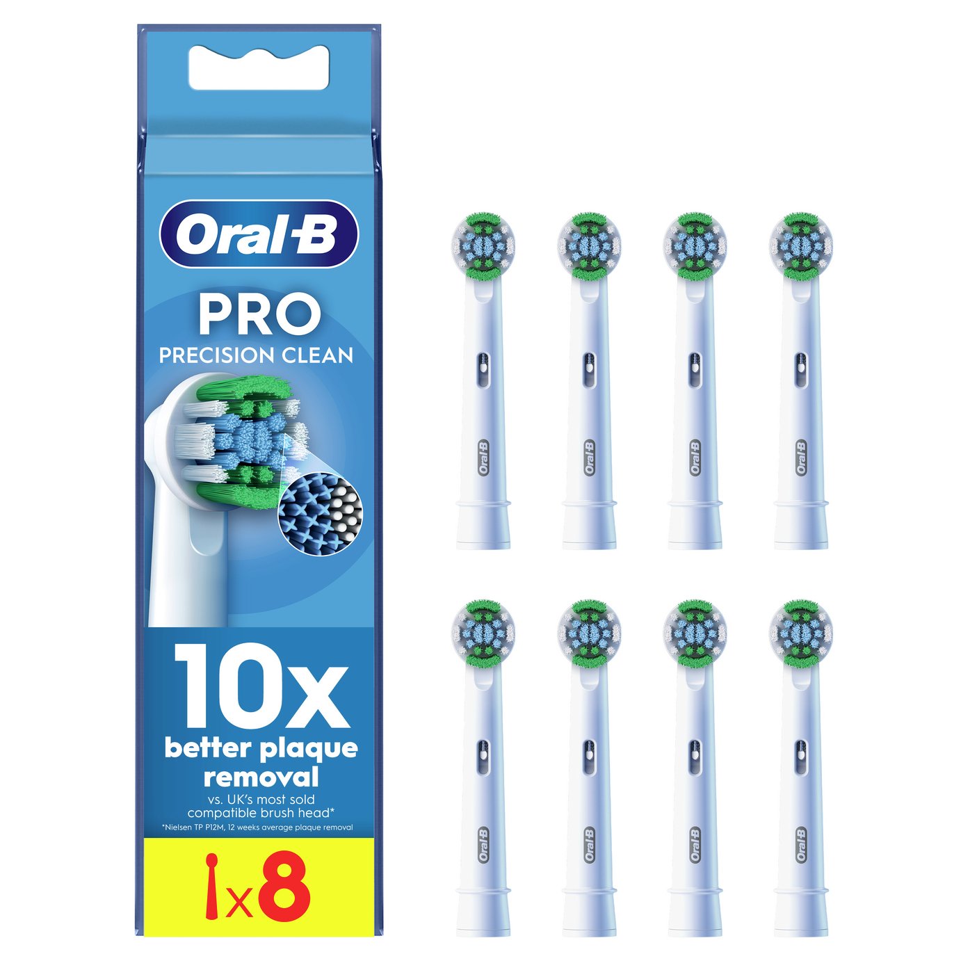Oral-B Pro Precision Clean Toothbrush Heads - 8 Pack