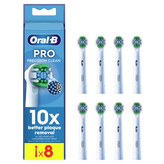Oral-B Pro Precision Clean Toothbrush Heads - 8 Pack