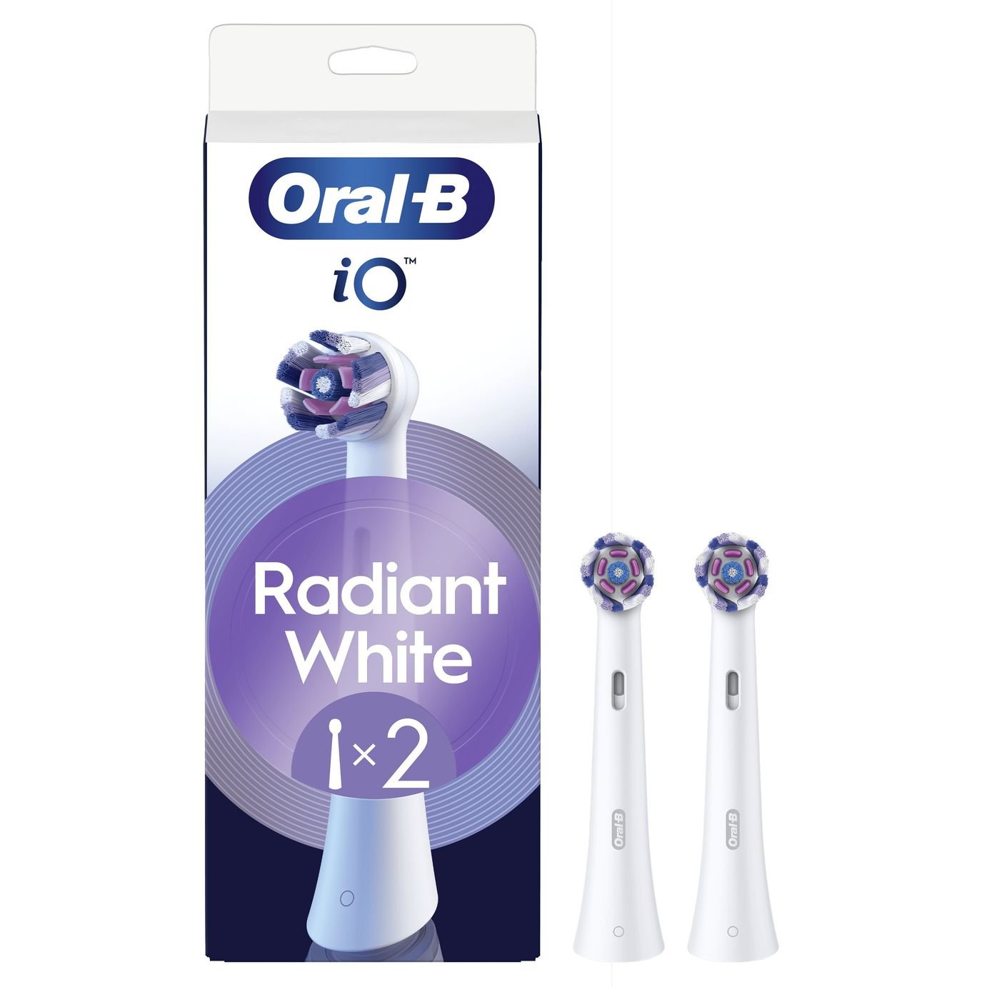 Oral-B iO Radiant White Toothbrush Heads - 2 Pack