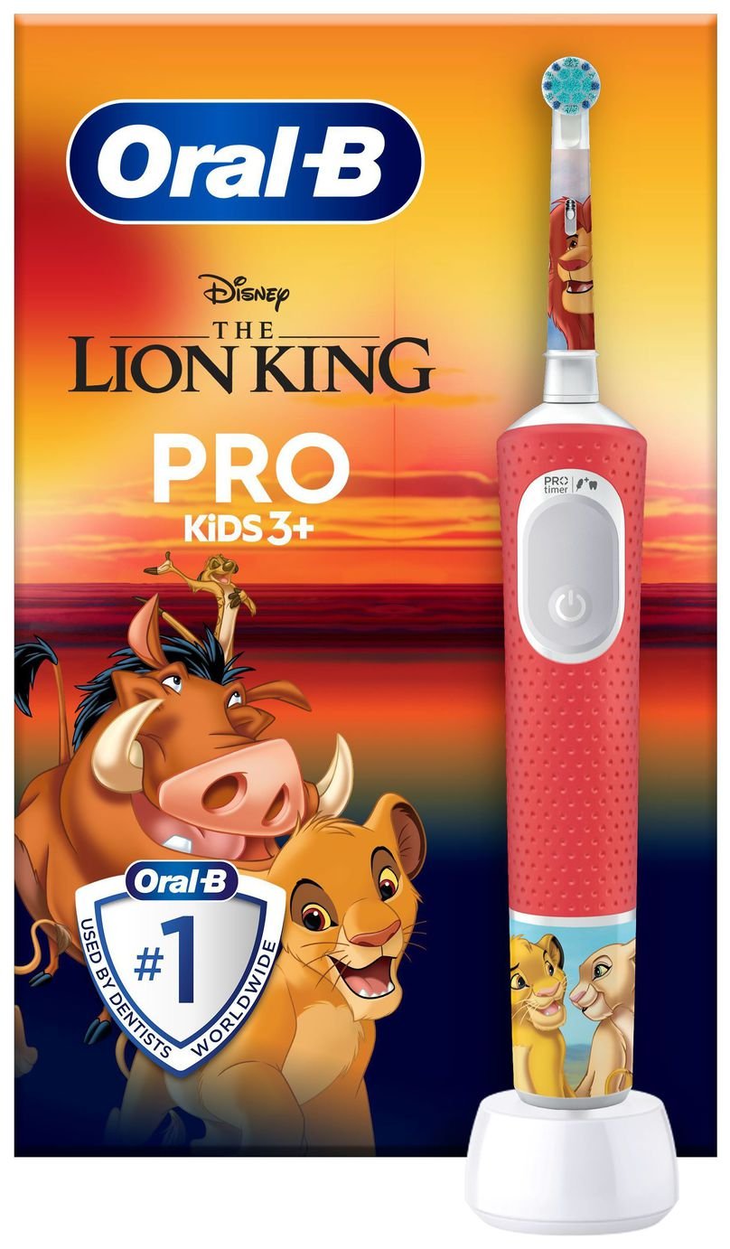 Oral-B Lion King Kids Electric Toothbrush - Red