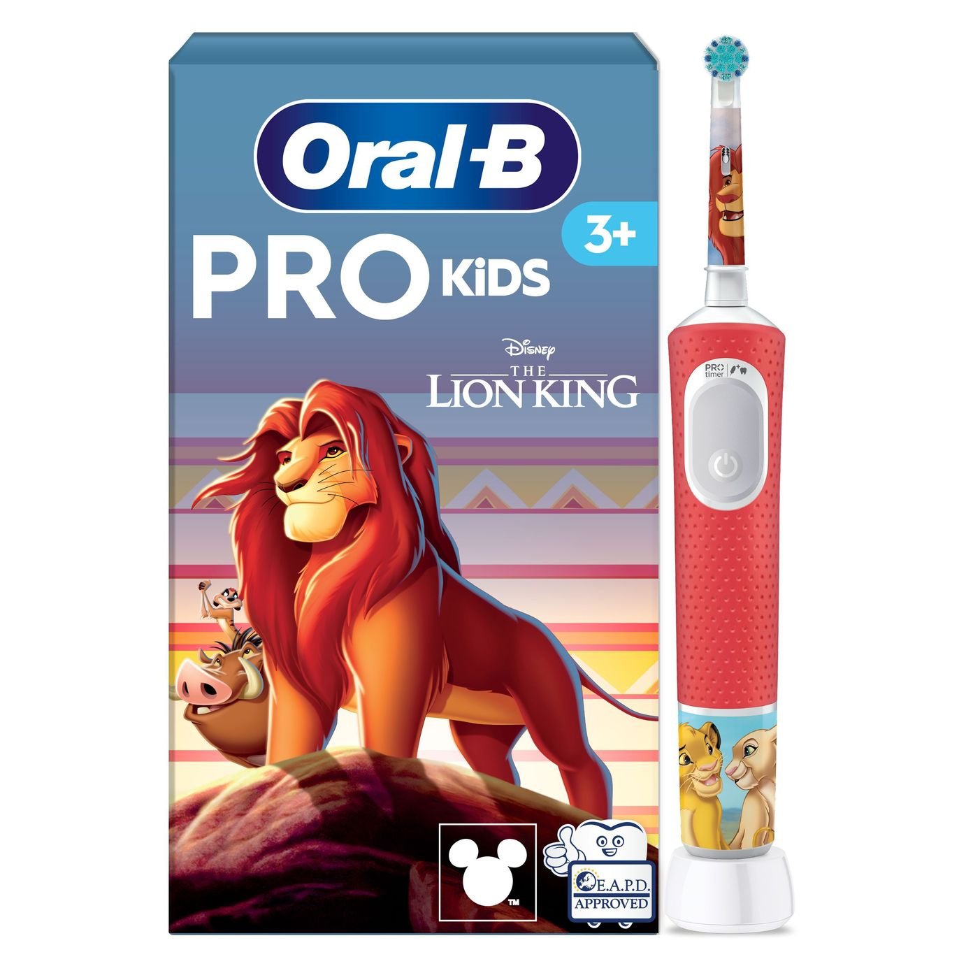 Oral-B Lion King Kids Electric Toothbrush - Red