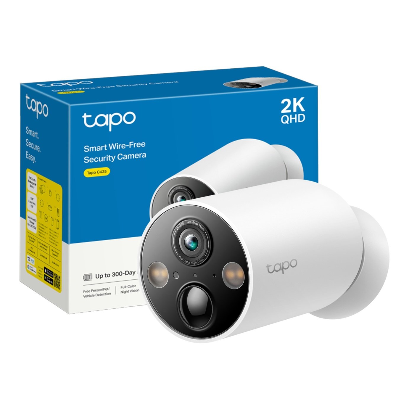 Tapo C425 2K Smart Battery Wi-Fi Outdoor Security Camera
