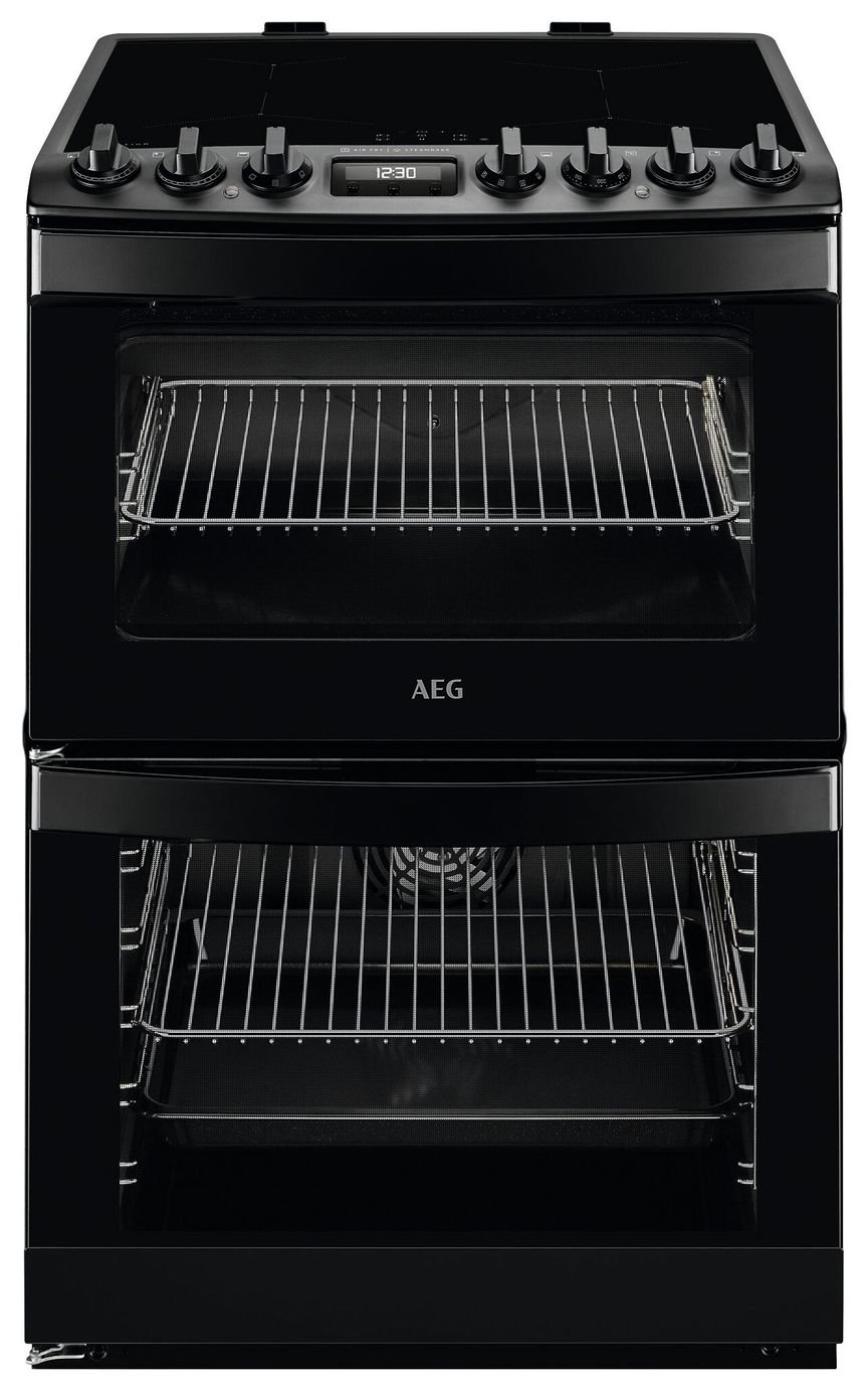 AEG CIB6743MCB 60cm Double Electric Cooker - Black
