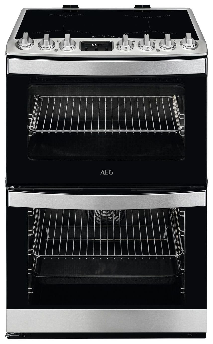 AEG CIB6734ACM 60cm Double Electric Cooker - S/Steel