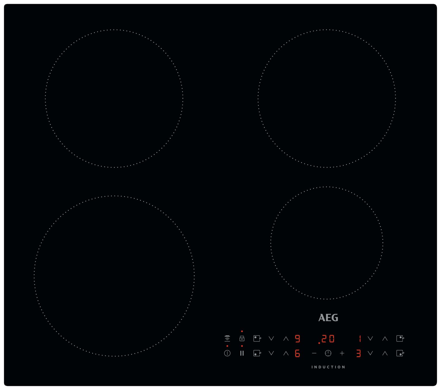 AEG IKX64301CB Electric Induction Hob - Black