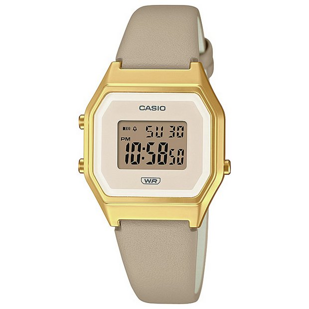 Buy Casio Vintage Digital Leather Strap Watch Womens watches Argos