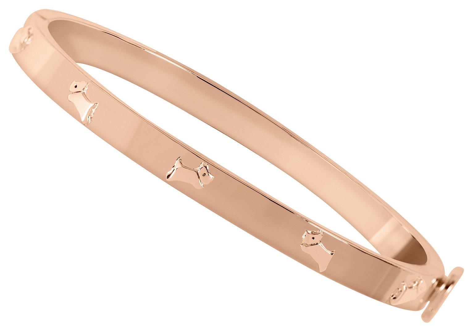 Radley 18ct Rose Gold Plated Jumping Dog Bangle