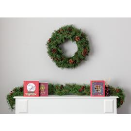 Argos Home Berry and Pine Cone Christmas Wreath