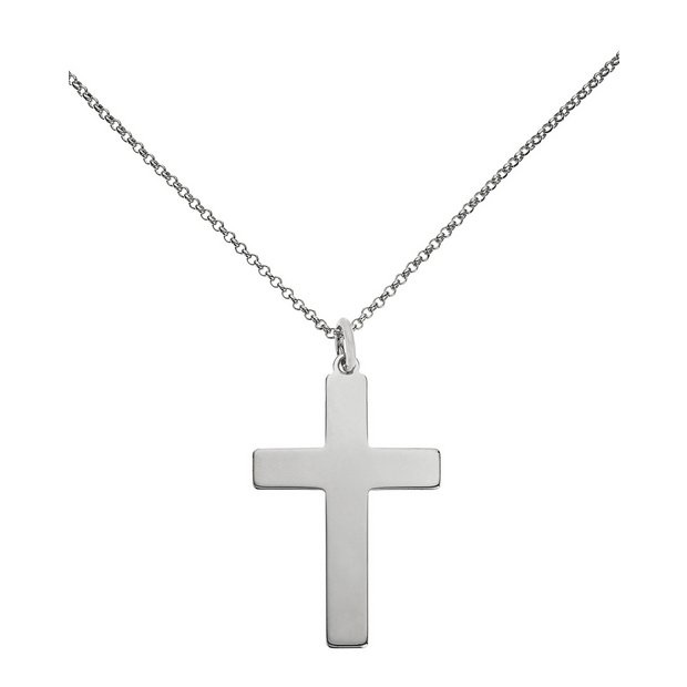 Buy Sterling Silver Cross Pendant at Argos.co.uk - Your Online Shop for ...