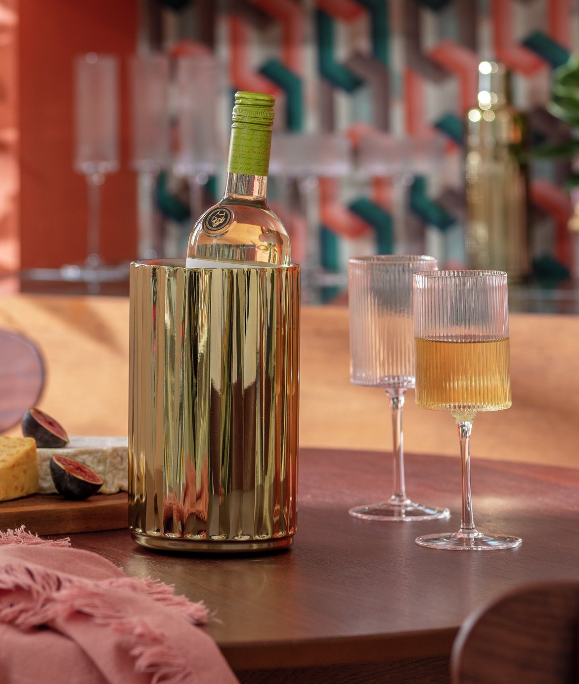 Habitat Gold Tone Wine Cooler