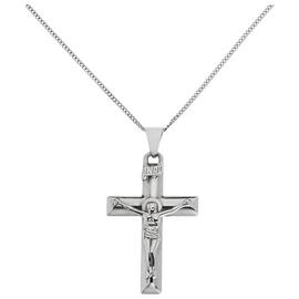 Revere Silver Large Crucifix Pendant Necklace