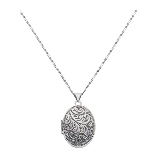 Argos silver heart on sale locket