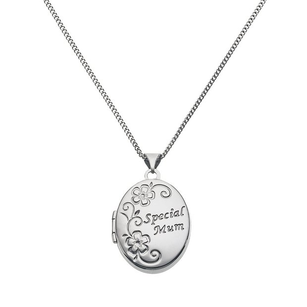 Buy Sterling Silver 'Special Mum' Oval Locket at Argos.co.uk - Your ...