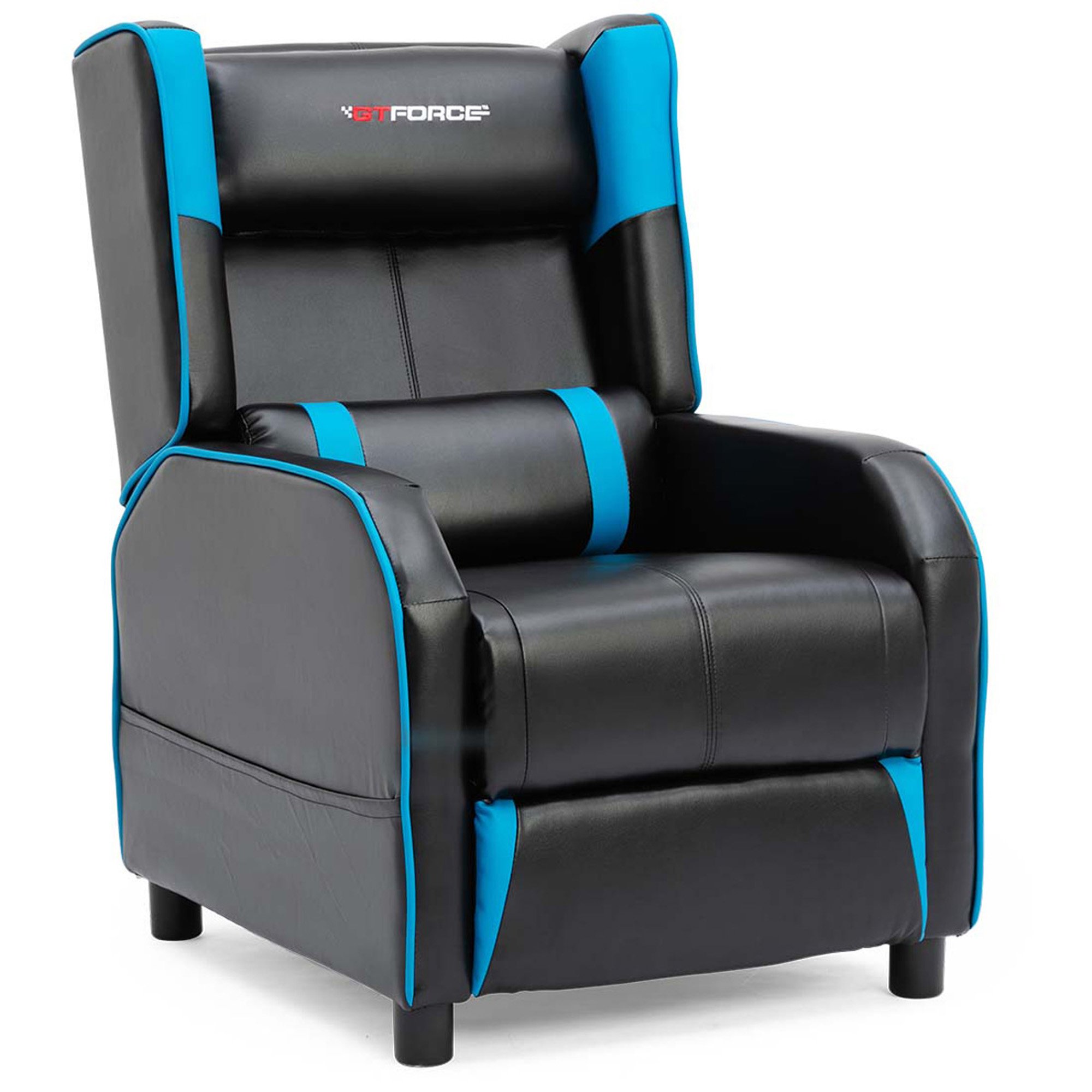 Furniture Online Ranger X Faux Leather Recliner Gaming Chair - Blue