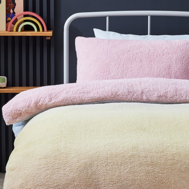 Buy Argos Home Rainbow Ombre Fleece Bedding Set Single Kids bedding Argos