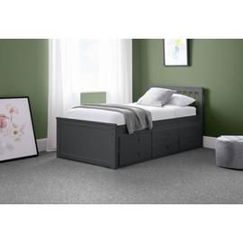 Julian Bowen Maisie Guest Bed with Drawer - Anthracite