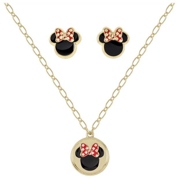 Mickey mouse online earrings and necklace