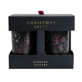 Argos Home Scented Votive Gift Set of 4 -Christmas Spice