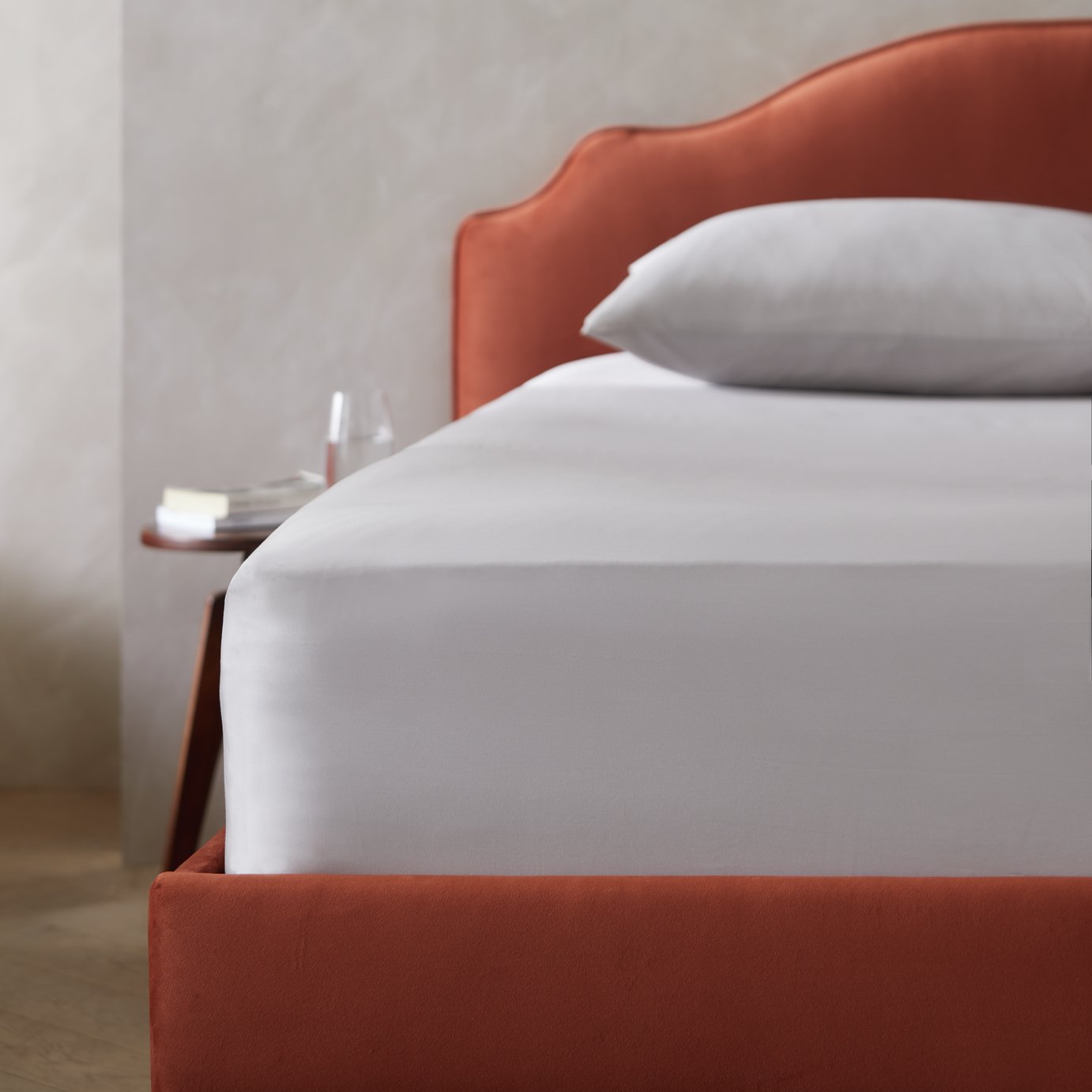 Habitat Cotton 800 TC Extra Deep Grey Fitted Sheet - King