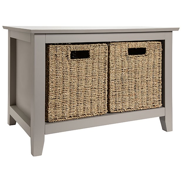 Buy Argos Home Willow Shoe Storage Bench Grey Shoe storage Argos