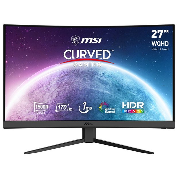 Buy MSI G27CQ4 E2 27 Inch 170Hz WQHD Gaming Monitor | PC monitors 